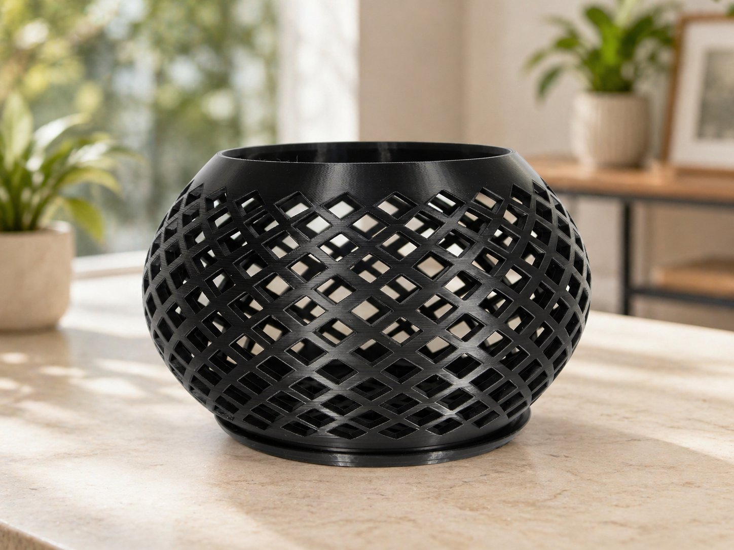 3D printed lattice planter