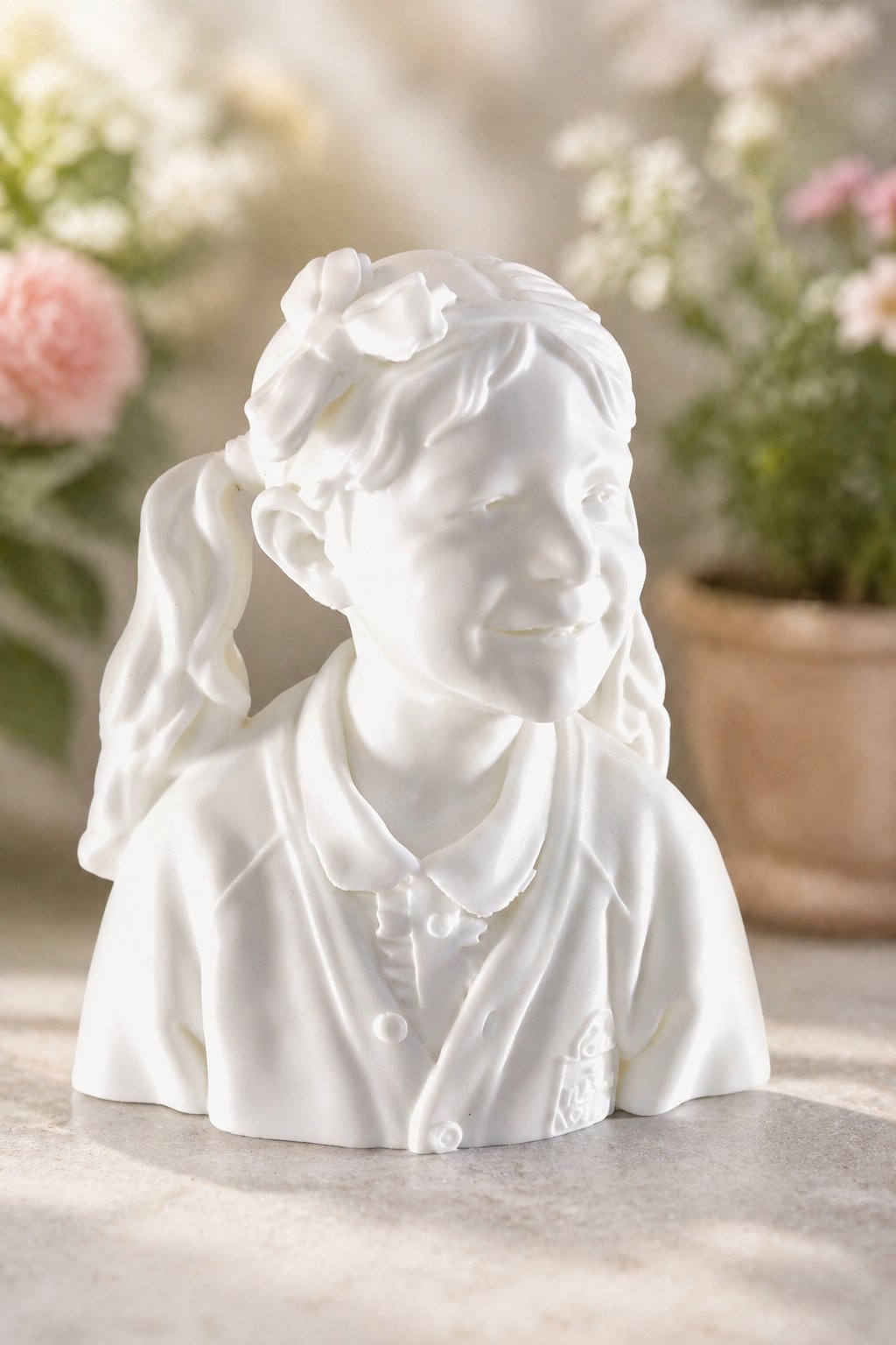 3D printed portrait bust