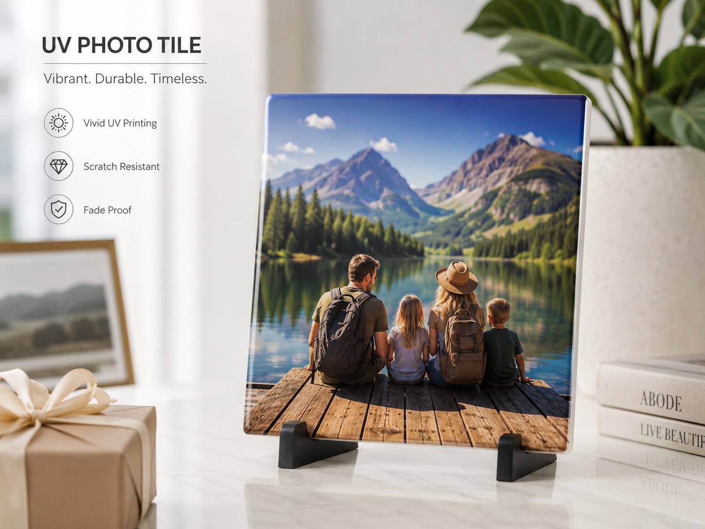 UV-printed photo tile